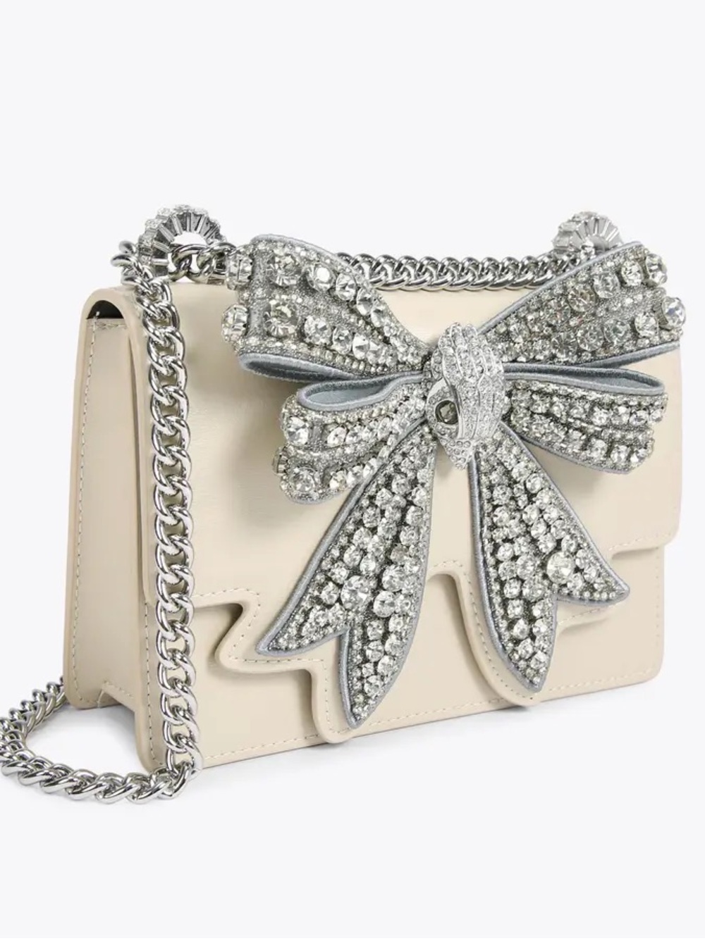 Kurt Geiger Shoreditch Embellished Crossbody Bow Bag